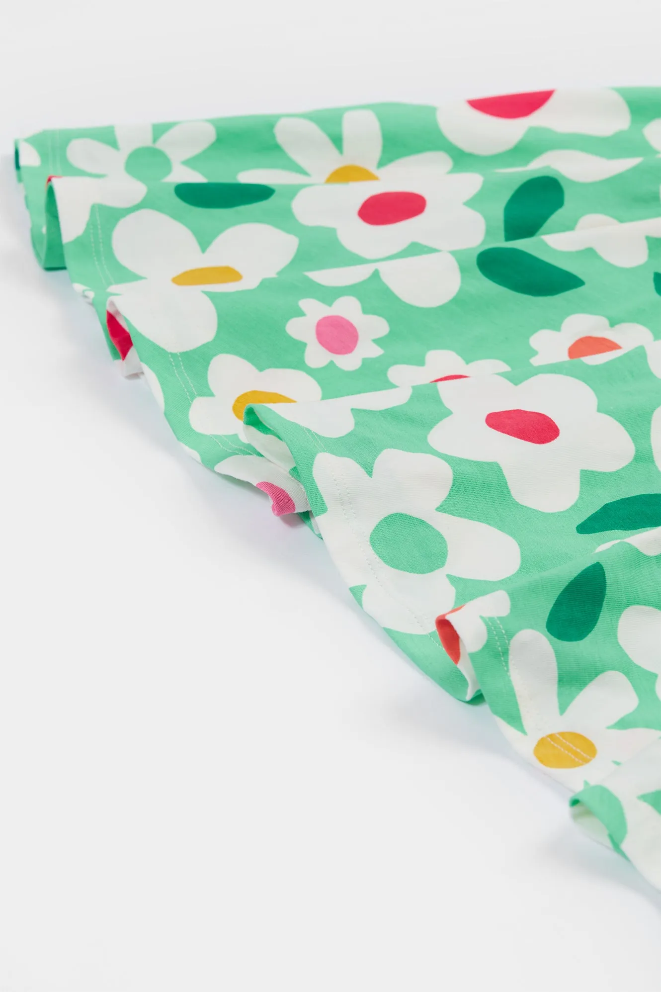 Frugi Girls Daisy Field Spring Skater Dress