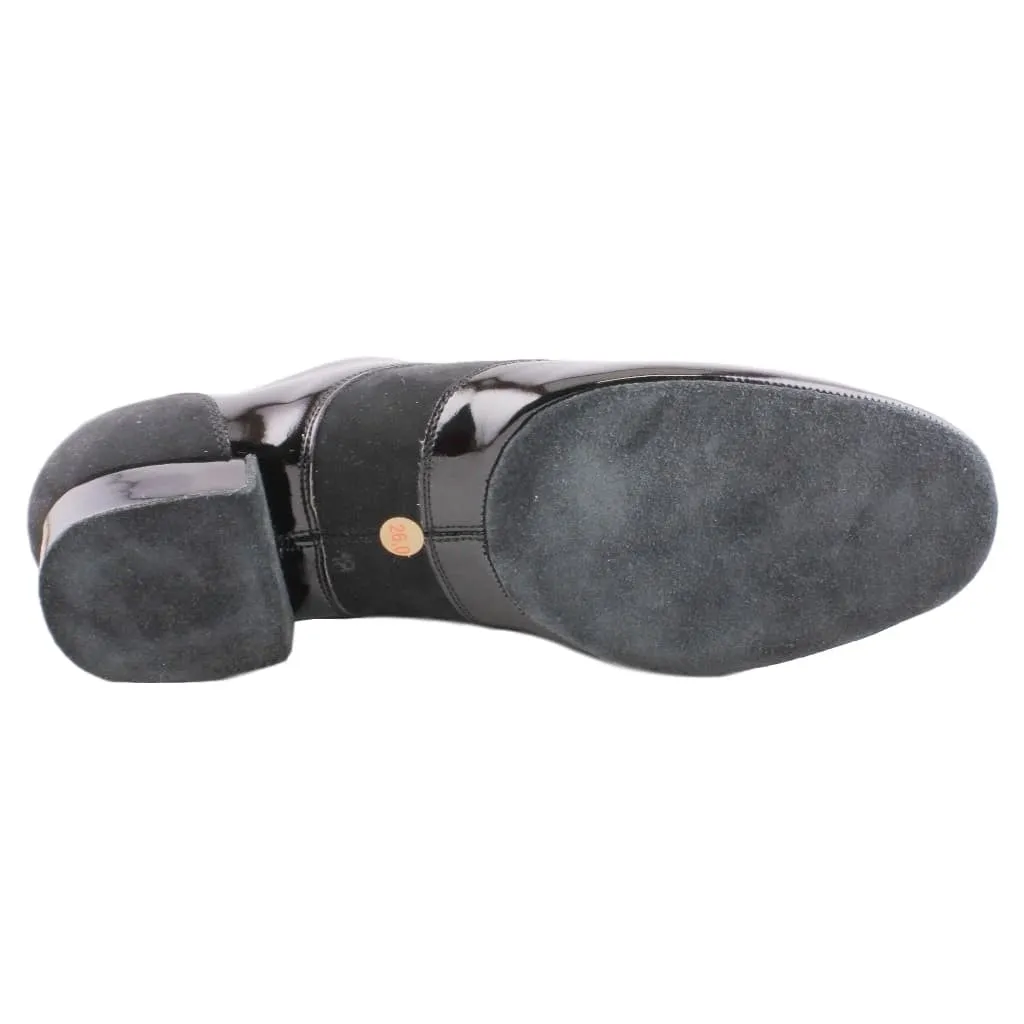 Galex 1114 Pino, Black Patent Leather & Nubuck, Men's Smooth Dance Shoes