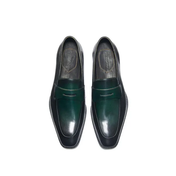 Goodyear Penny Wide Toe Leather Loafer