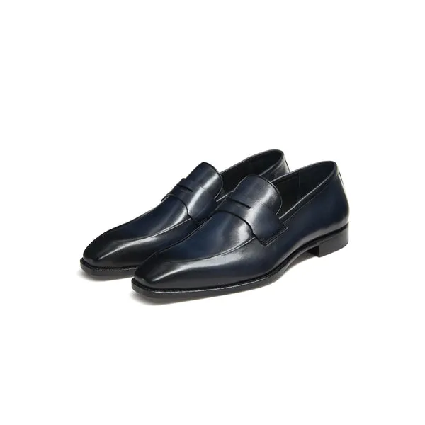 Goodyear Penny Wide Toe Leather Loafer