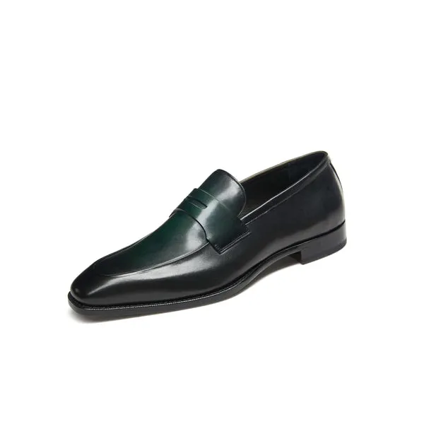 Goodyear Penny Wide Toe Leather Loafer