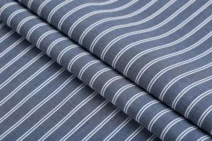 Grey with Double White Pin Strip Shirt