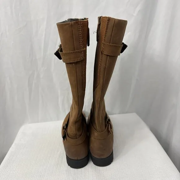 Hotter Belgravia Boots Size‎ 9.5 US Light Brown Tan Soft Leather Knee High