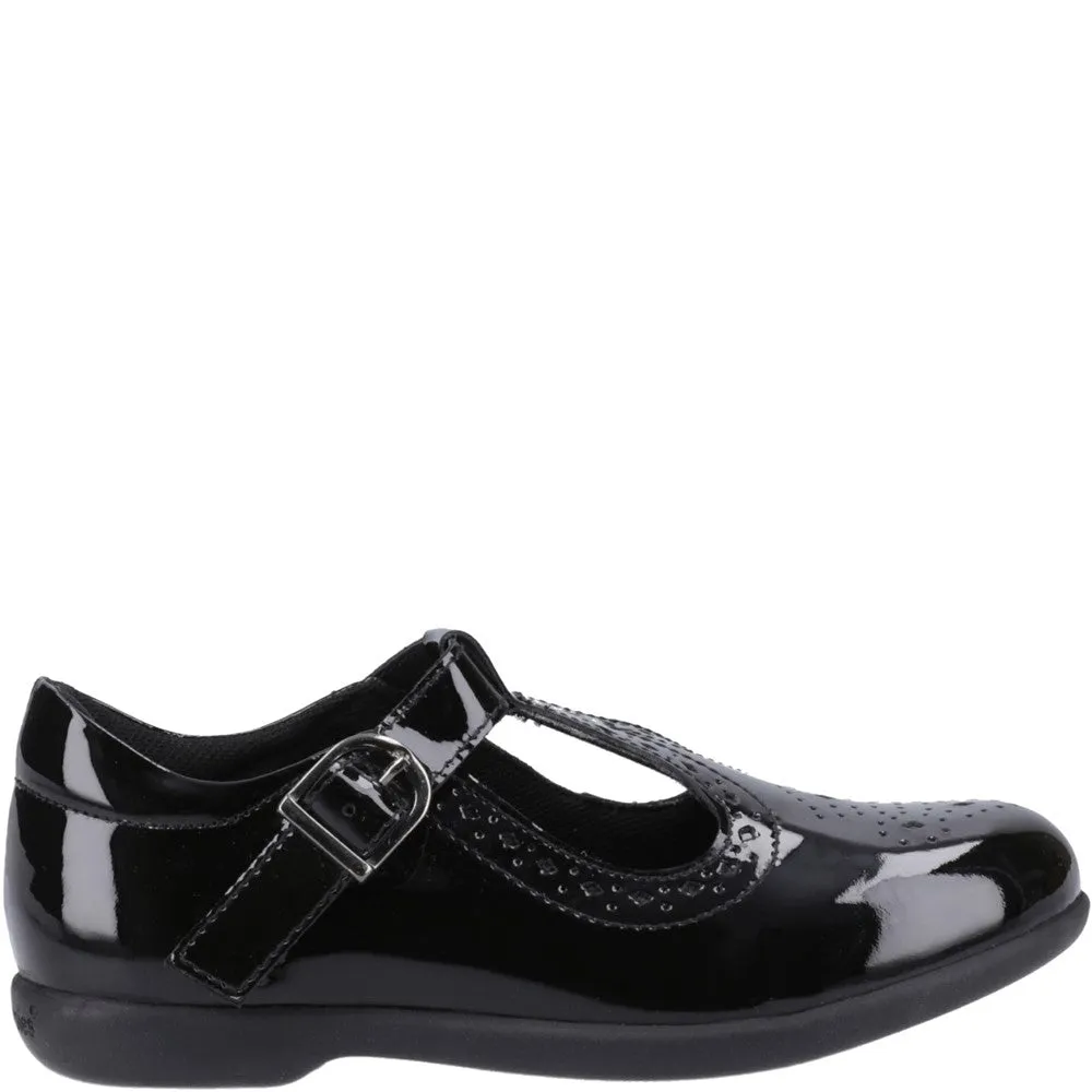 Hush Puppies Britney Patent Junior School Shoes