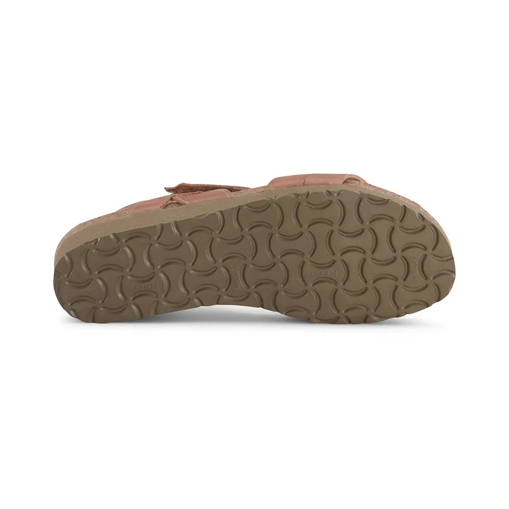Kayla Latte Brown Leather Wide (7303 - E69)