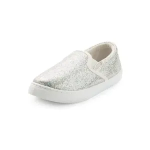 Kids Boys Girls Sneakers Glitter Silver - KKOMFORME