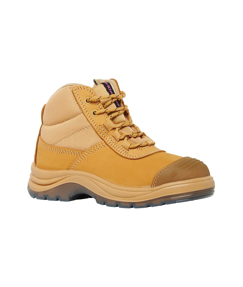 KingGee Women's Tradie Comfortmax Work Boots - Wheat