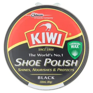 KIWI SHOE POLISH BLACK 100G.