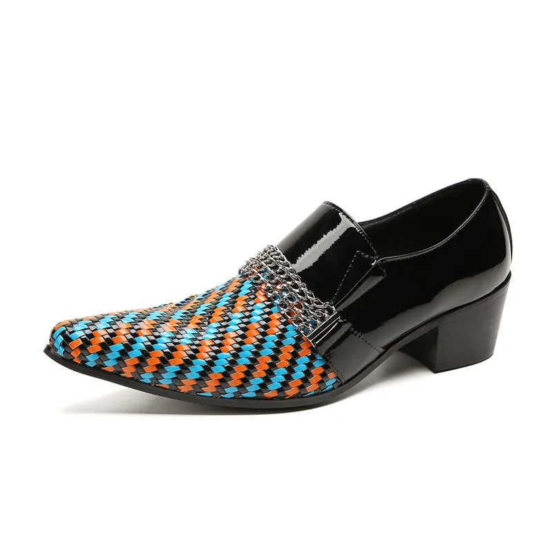 Leather shoes for men, cowhide, spring and autumn, breathable, business, banquet, breathable, increased, British casual wedding groom's shoes, Korean version