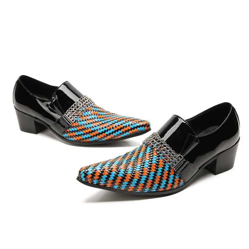 Leather shoes for men, cowhide, spring and autumn, breathable, business, banquet, breathable, increased, British casual wedding groom's shoes, Korean version