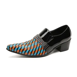 Leather shoes for men, cowhide, spring and autumn, breathable, business, banquet, breathable, increased, British casual wedding groom's shoes, Korean version