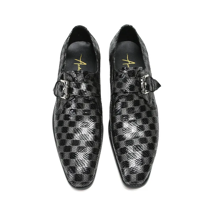 Leather shoes men's business dress casual cowhide British suit leather shoes wedding shoes men's trendy glossy leather single shoes