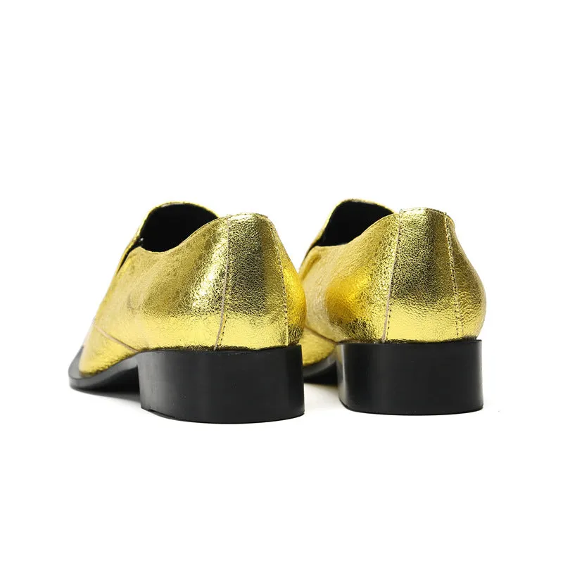 Leather shoes men's new business dress cowhide casual spring and autumn breathable men's British Korean version pointed groom wedding shoes