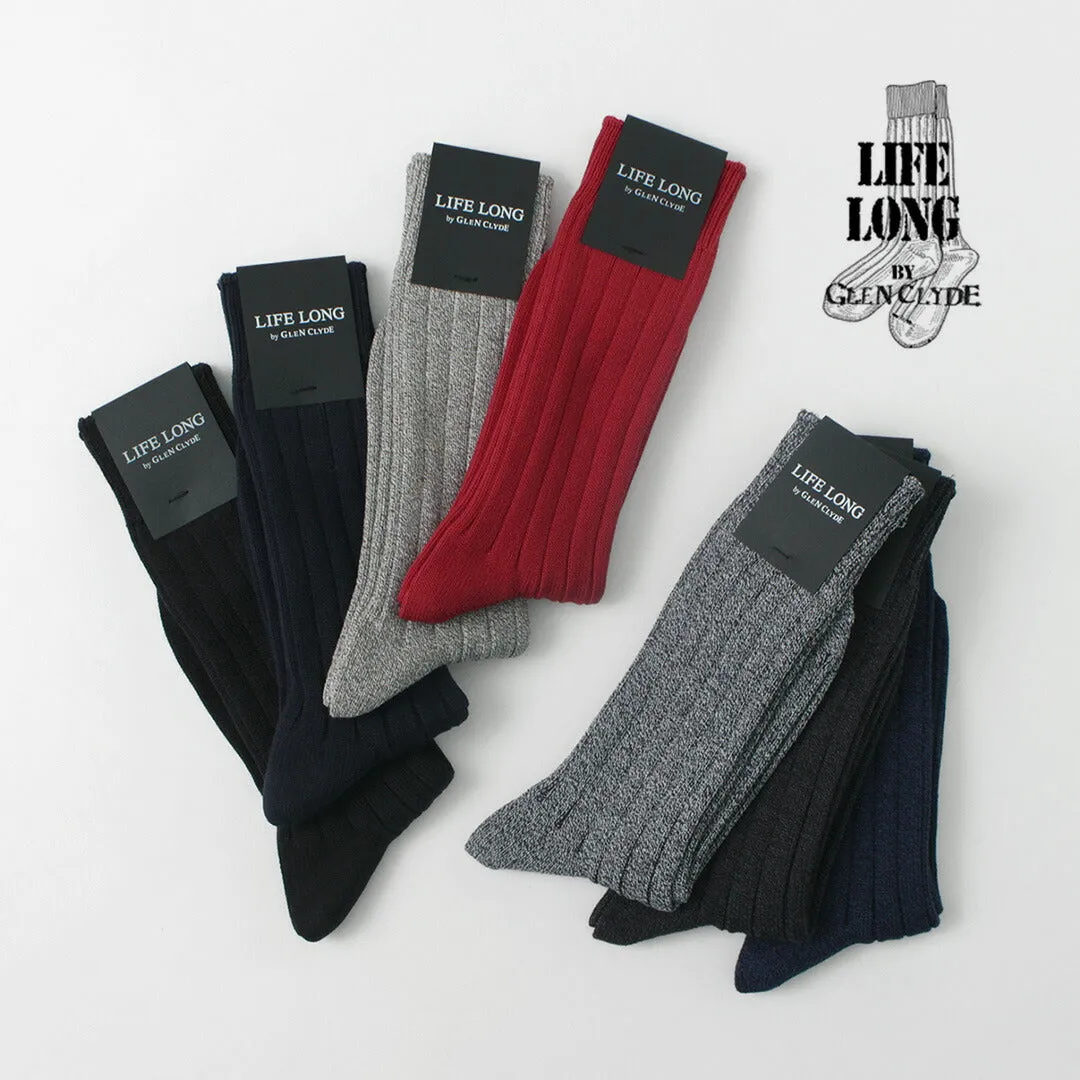 LIFE LONG BY GLEN CLYDE / TS-1 Cotton and Cordura ribbed socks