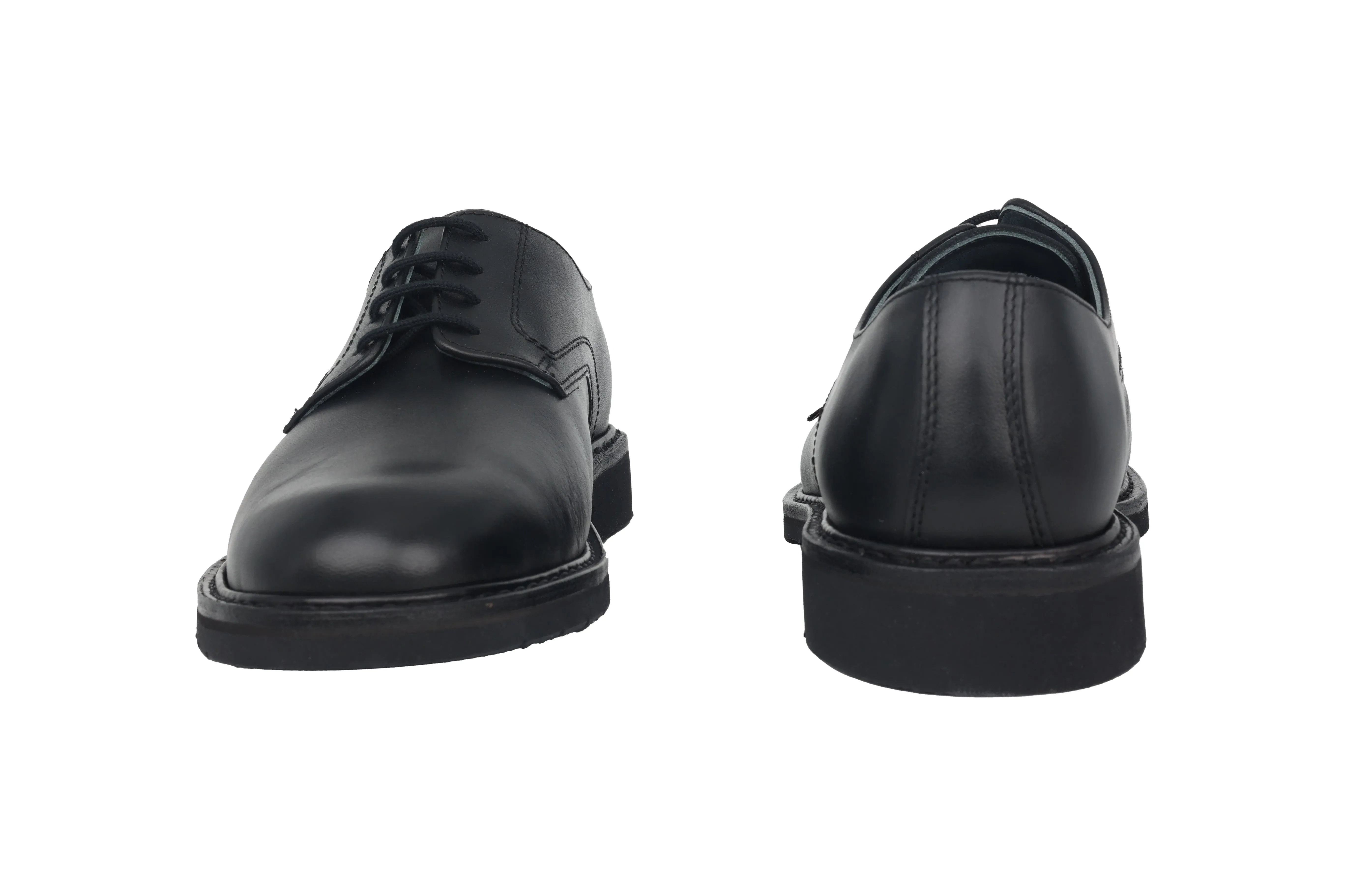 'Marlon' men's handmade lace-up shoes - black