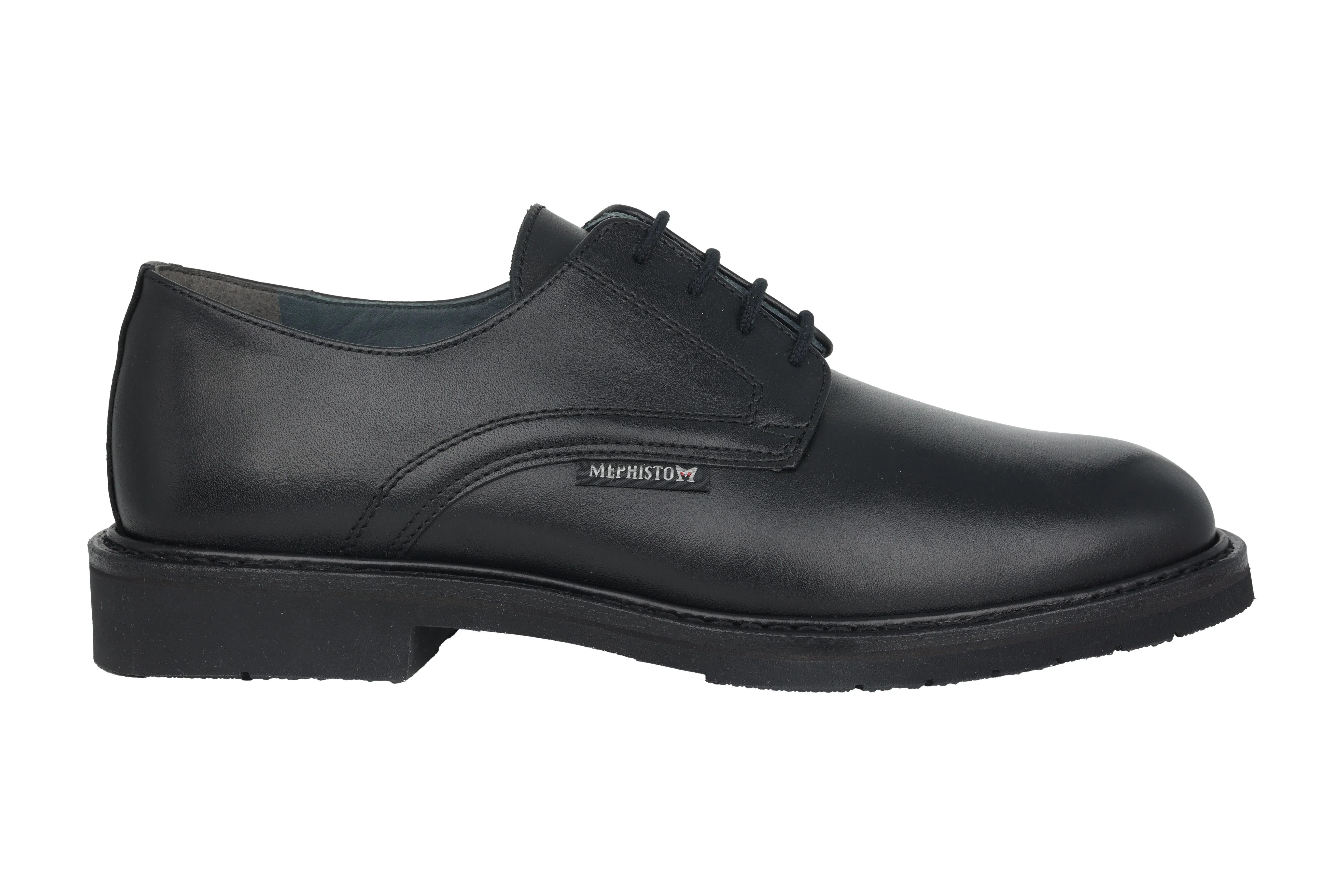 'Marlon' men's handmade lace-up shoes - black