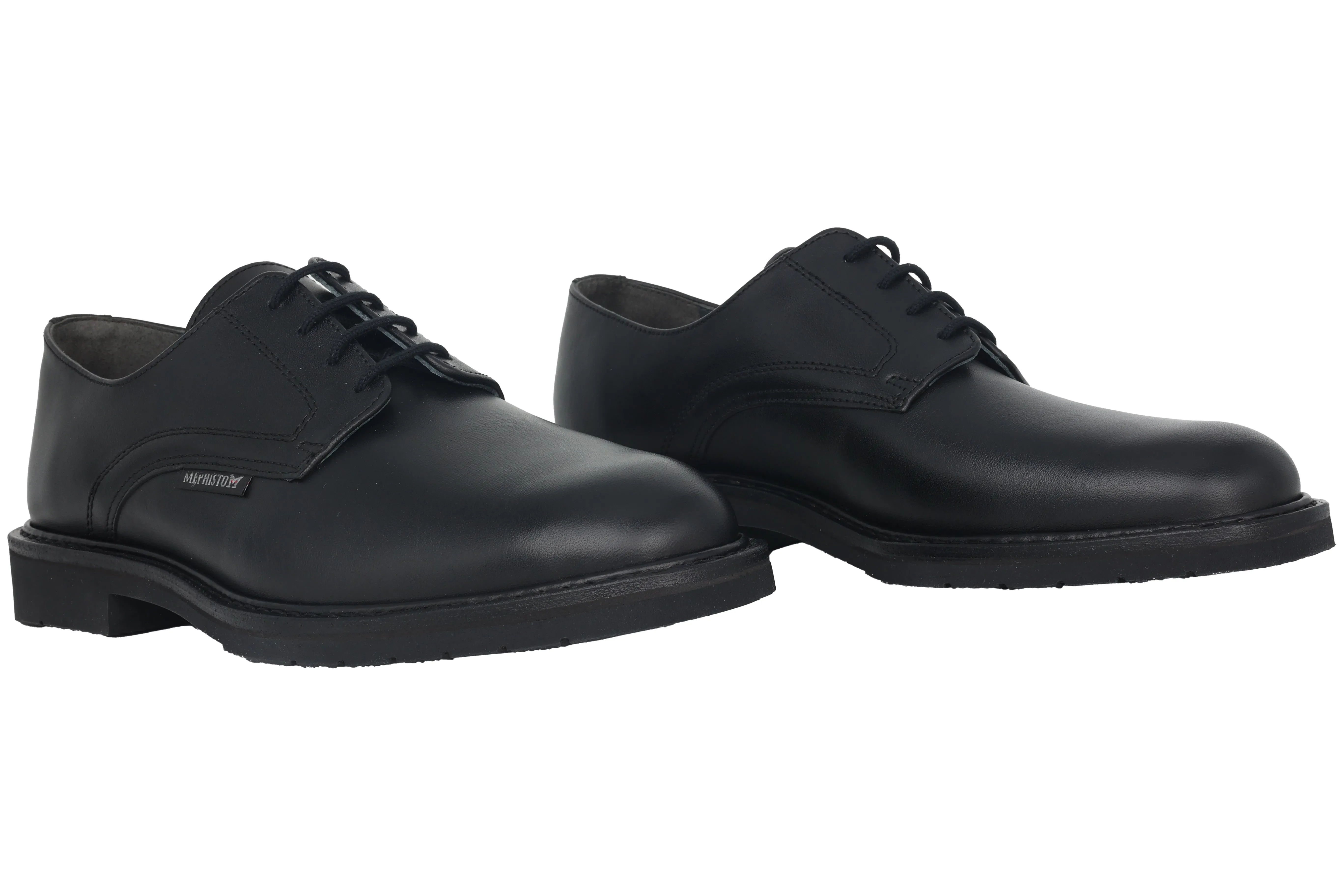 'Marlon' men's handmade lace-up shoes - black
