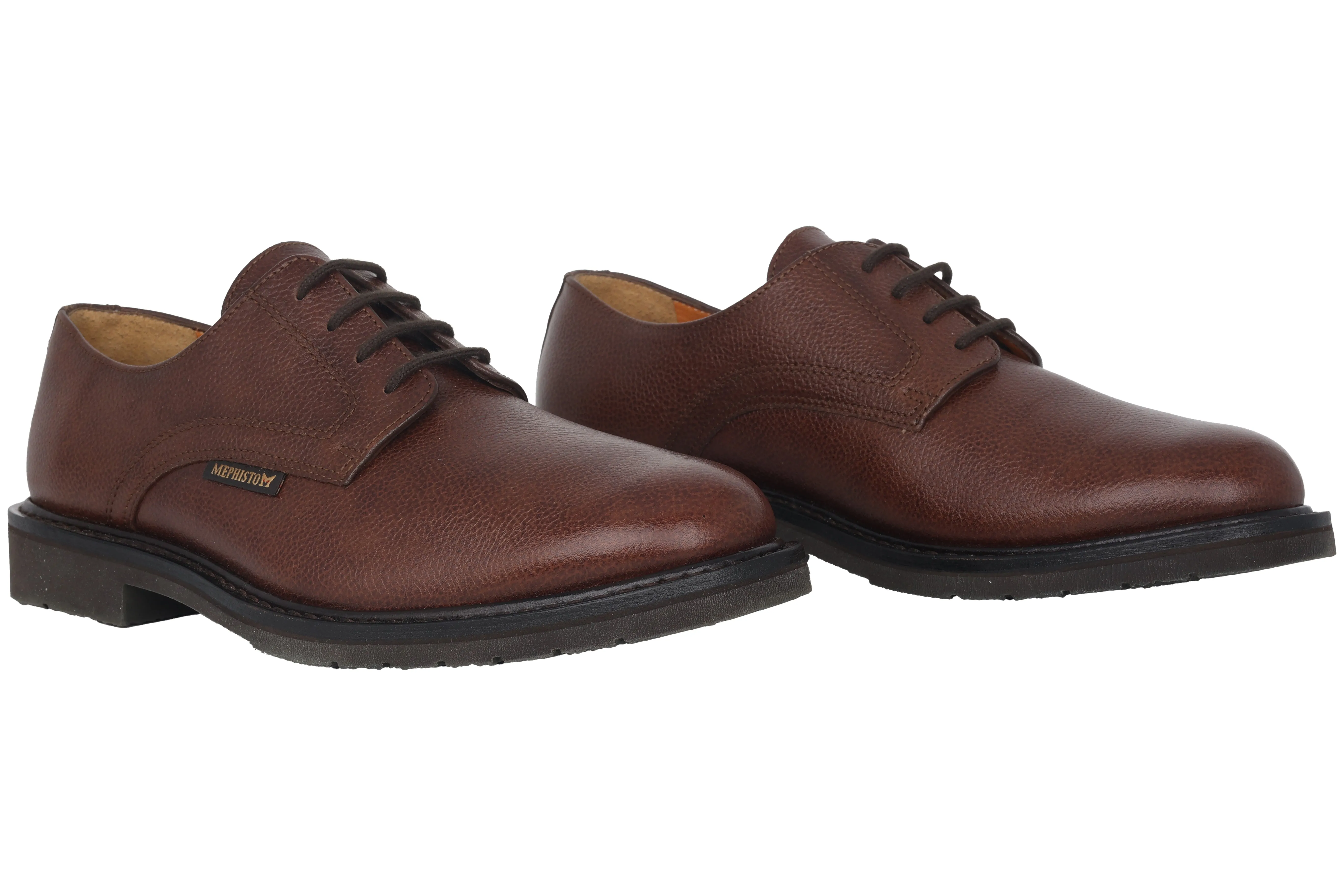 'Marlon' men's handmade lace-up shoes - Brown