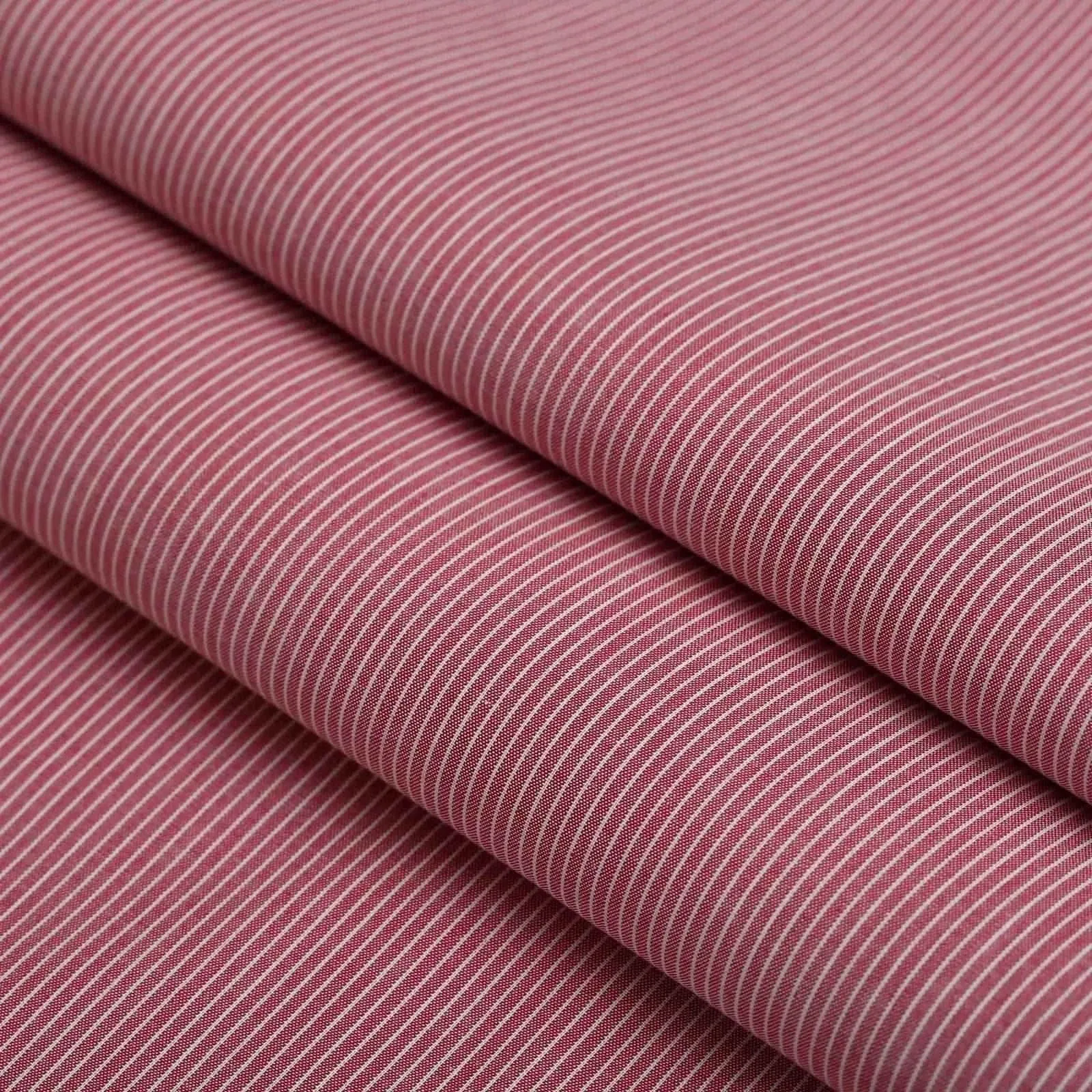 Maroon White Pin Strip Shirt