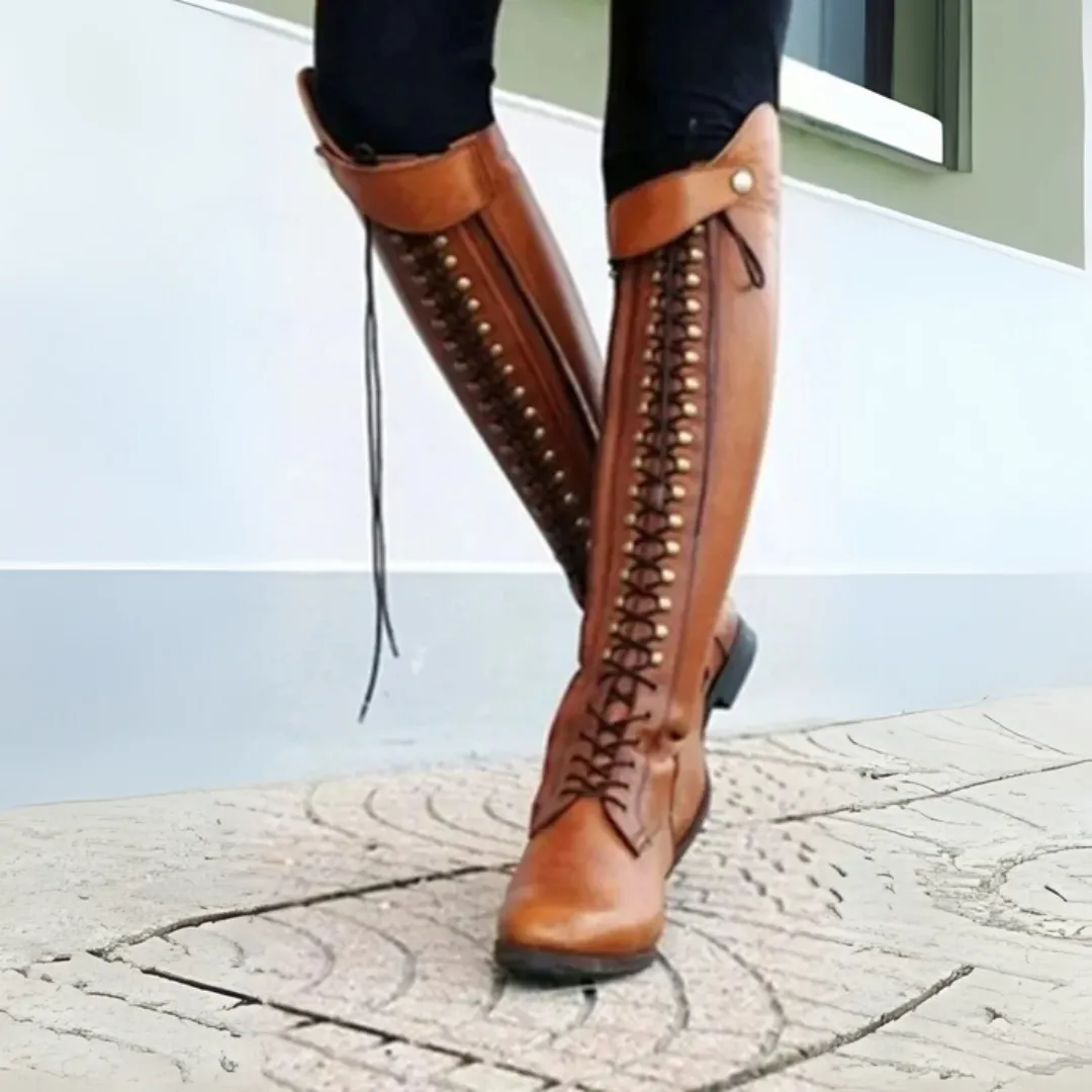 Mason | Autumn Tall Riding Boots Equestrian Western Style Long Boots