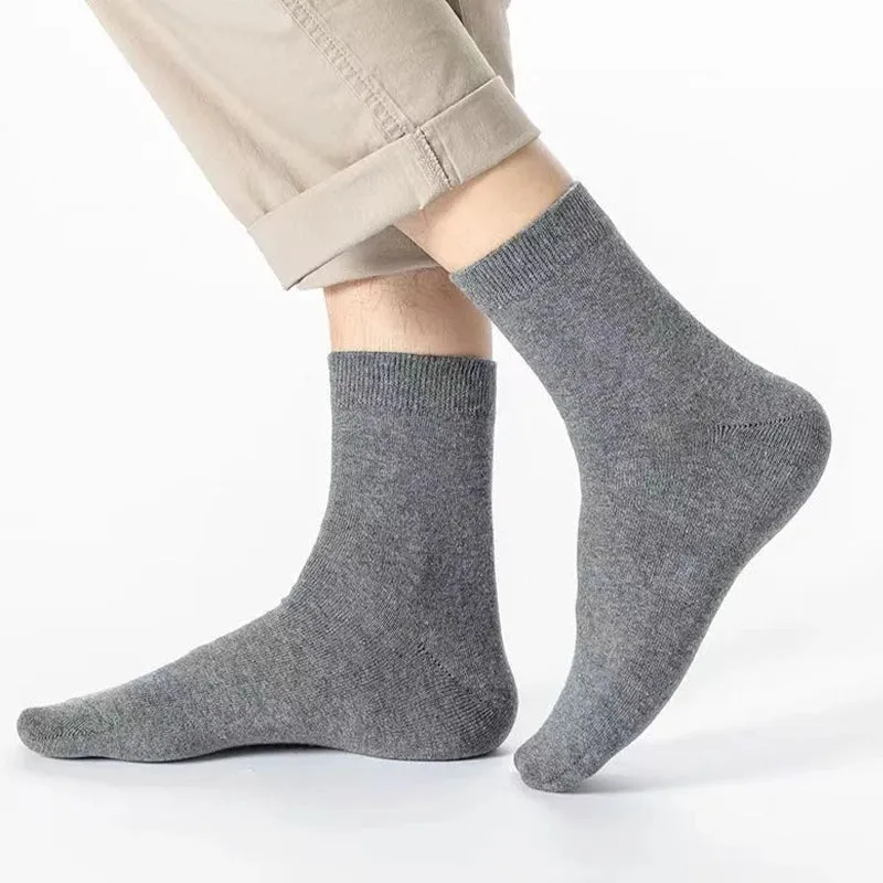 Men's Classic Breathable Crew Socks Casual Business