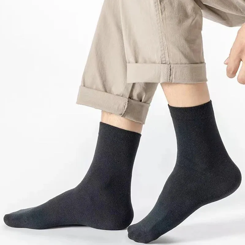 Men's Classic Breathable Crew Socks Casual Business