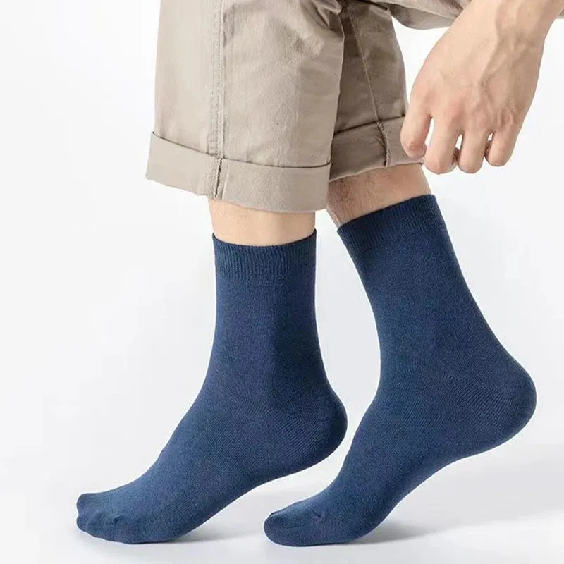 Men's Classic Breathable Crew Socks Casual Business