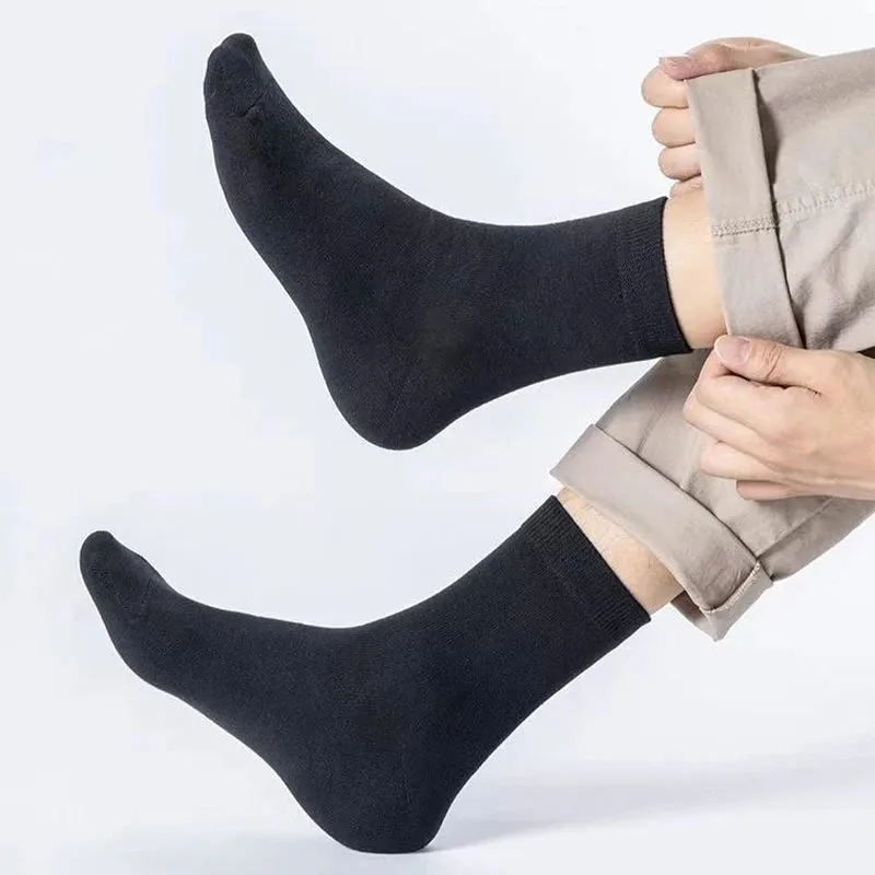 Men's Classic Breathable Crew Socks Casual Business