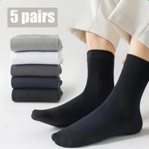 Men's Classic Breathable Crew Socks Casual Business