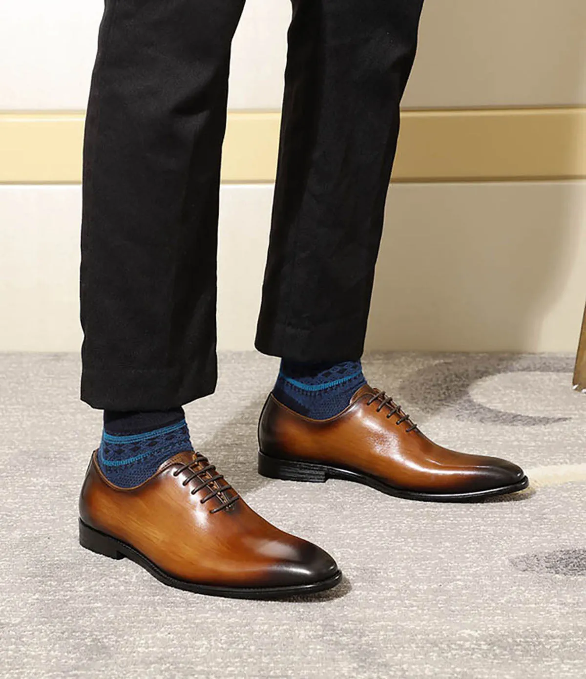 Men's Dress Formal Whole Cut Oxfords Shoes