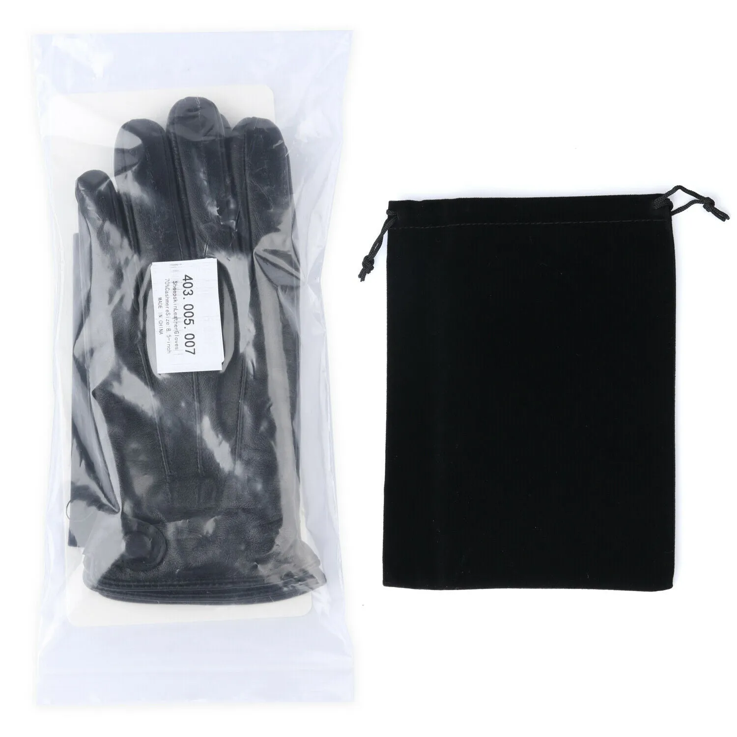 Men's Genuine Sheepskin Warm Winter Touchscreen Leather Gloves for Cold Weather