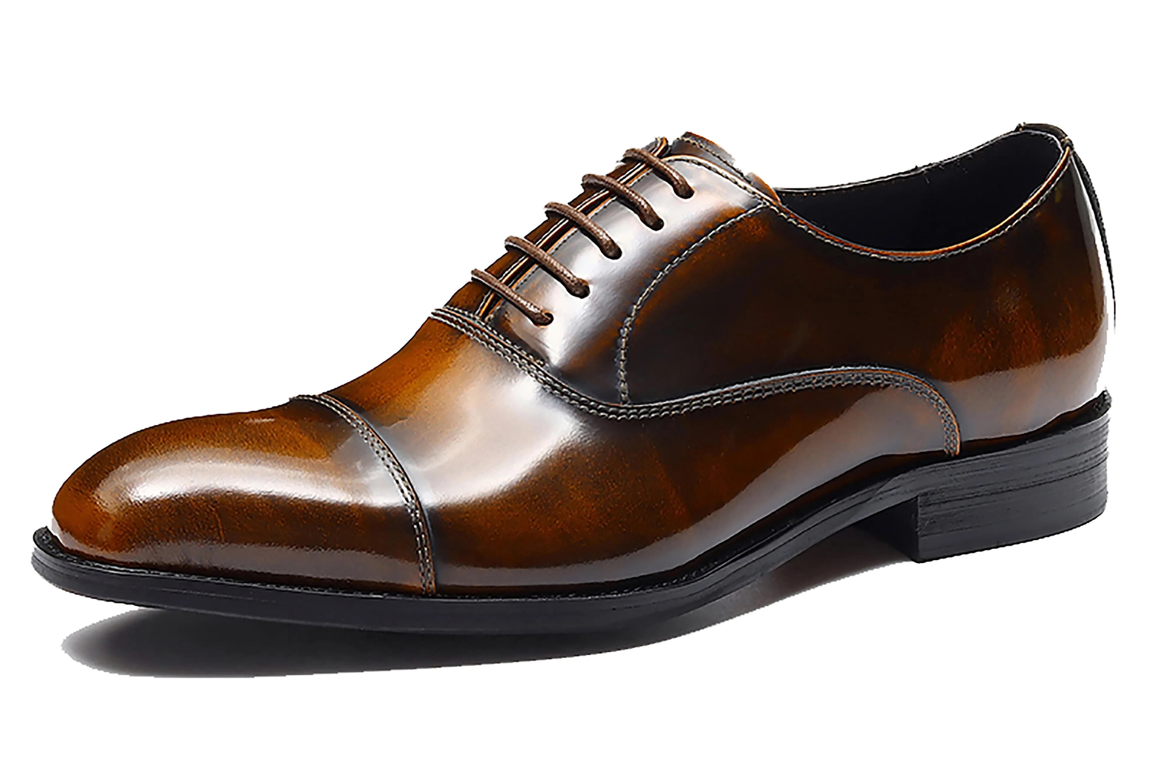 Men's Leather Tuxedo Shoes Formal Dress Oxford