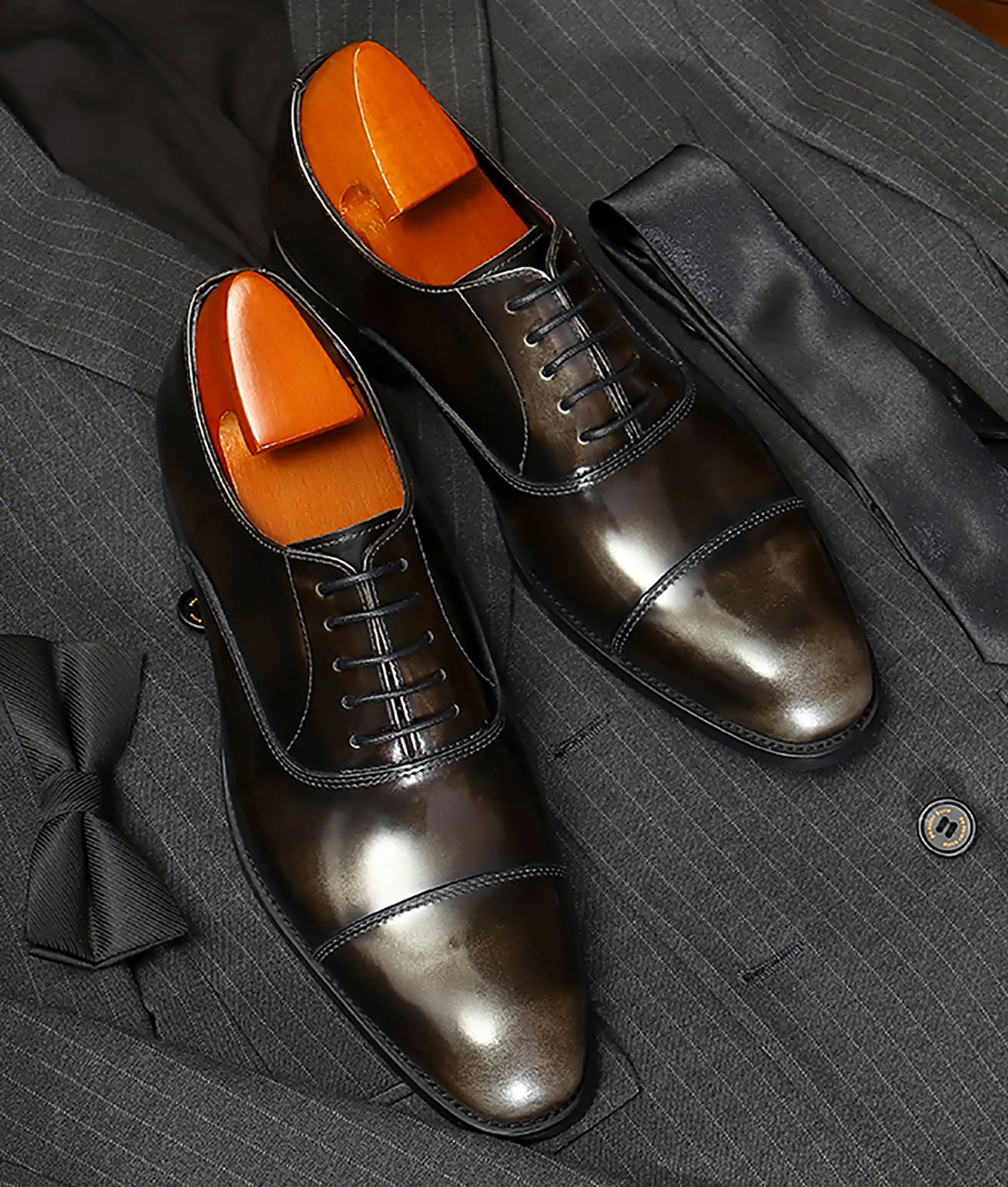 Men's Leather Tuxedo Shoes Formal Dress Oxford