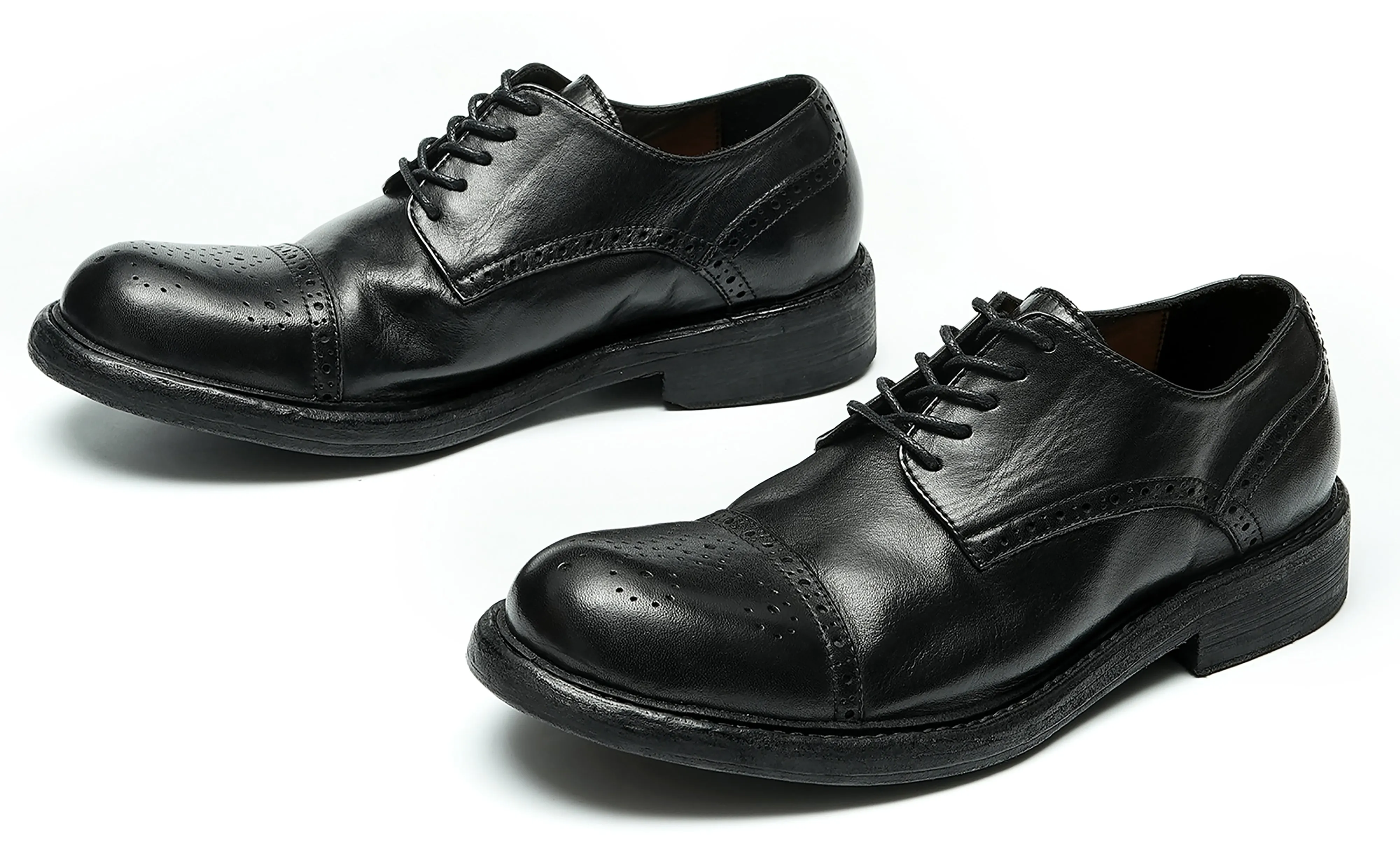 Men's Plain Toe Brogues Oxfords Formal Shoes