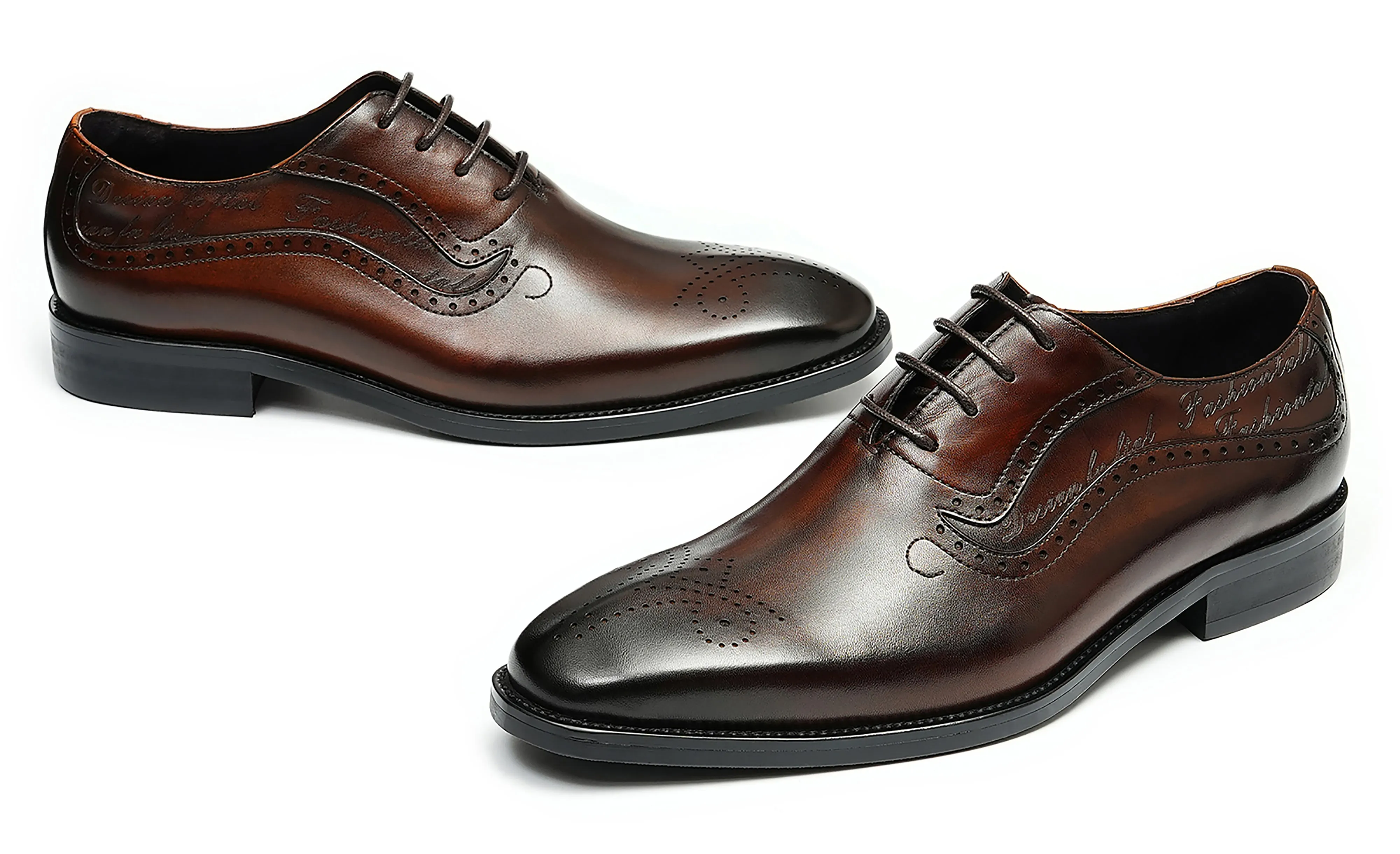 Men's Plain Toe Brogues Oxfords Formal Shoes
