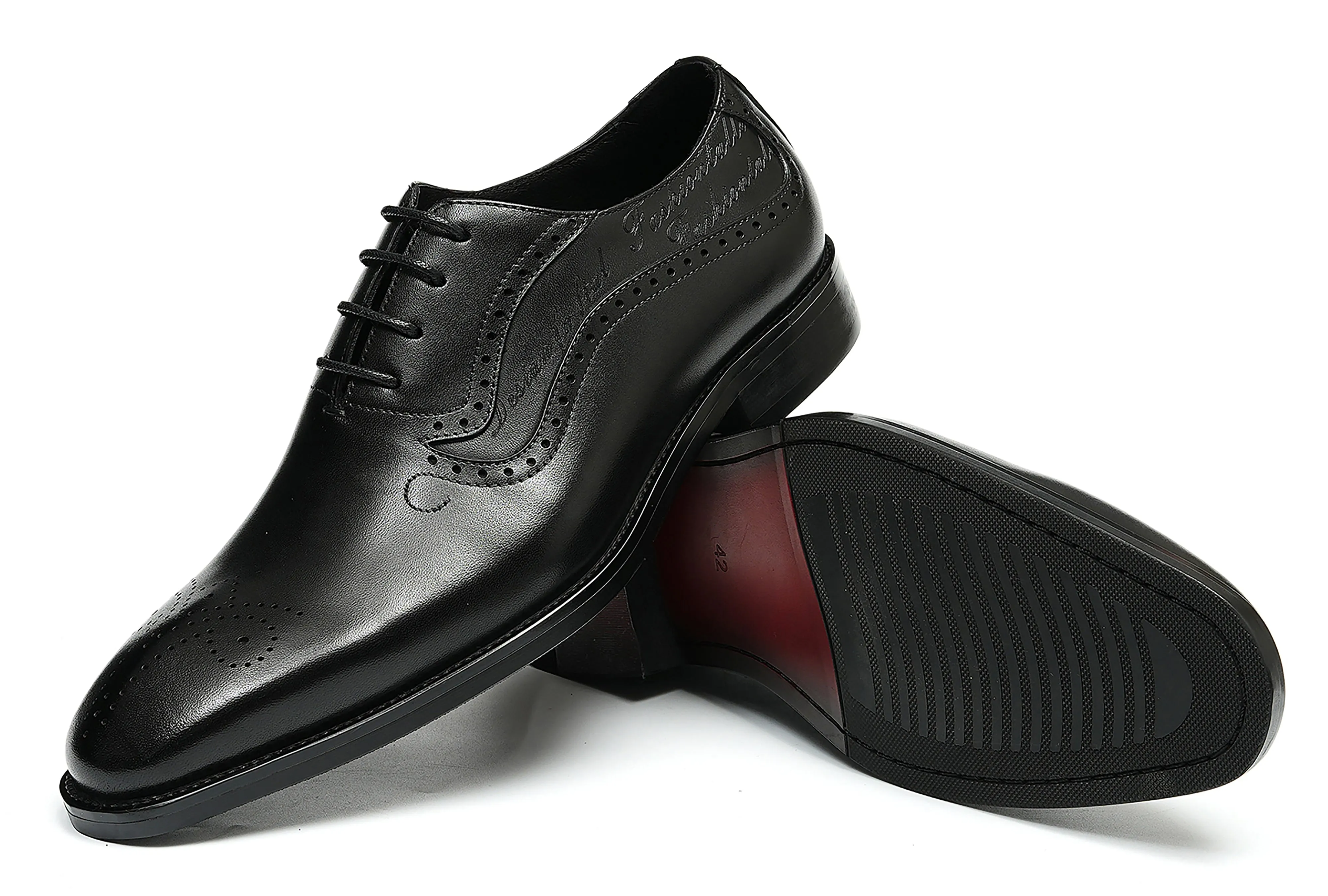 Men's Plain Toe Brogues Oxfords Formal Shoes