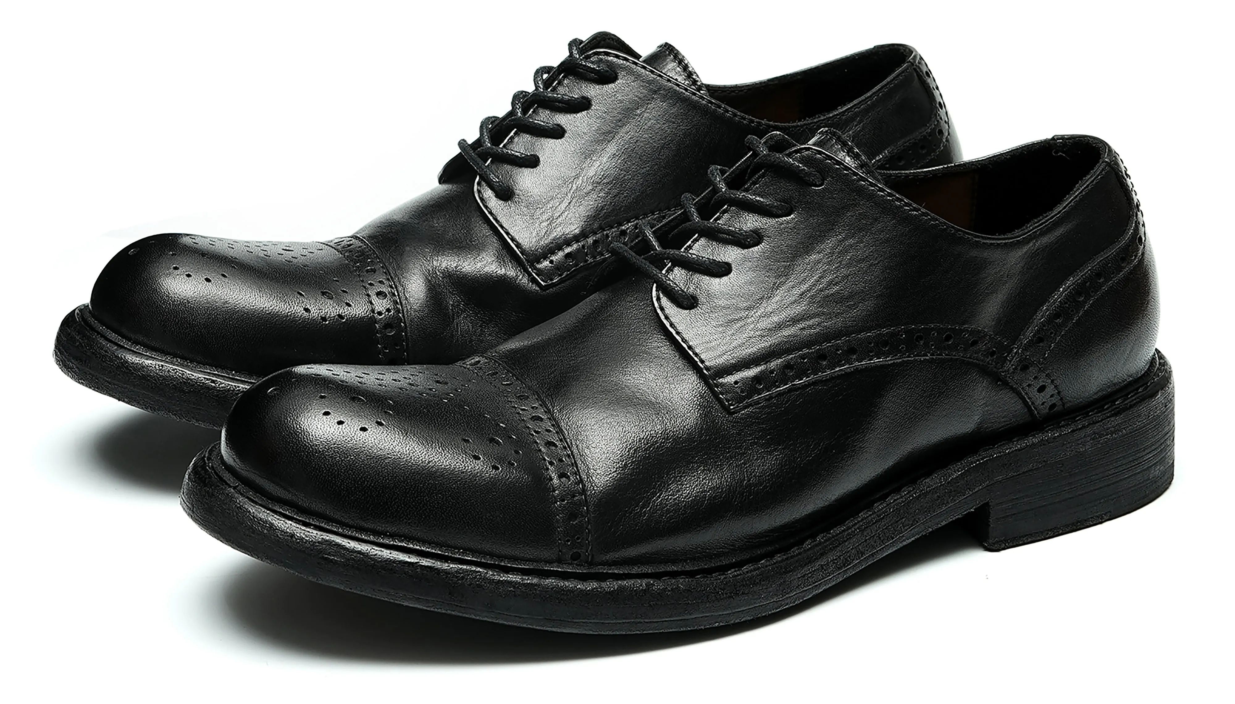 Men's Plain Toe Brogues Oxfords Formal Shoes