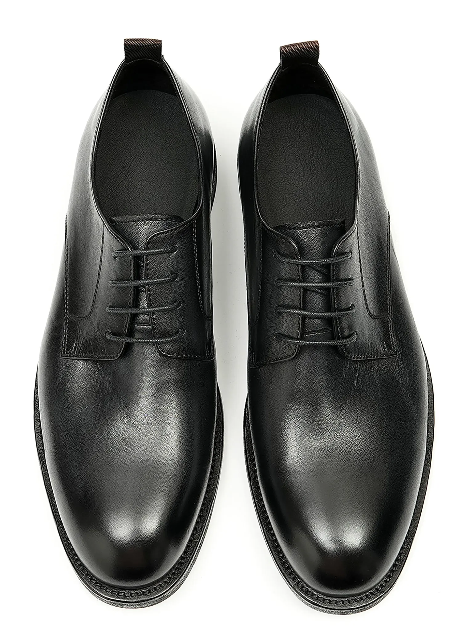 Men's Plain Toe Derby Dress Formal Shoes