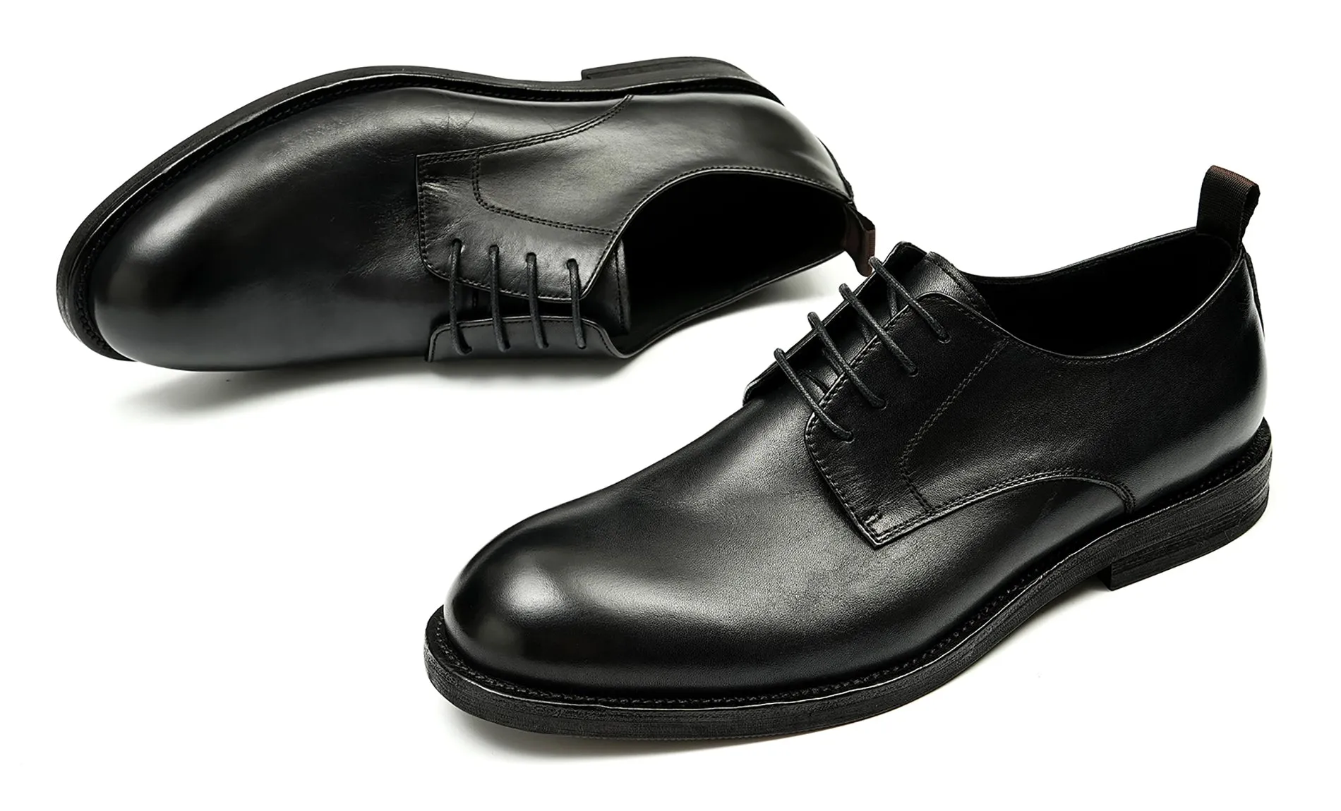 Men's Plain Toe Derby Dress Formal Shoes