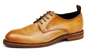 Men's Plain Toe Derby Dress Formal Shoes