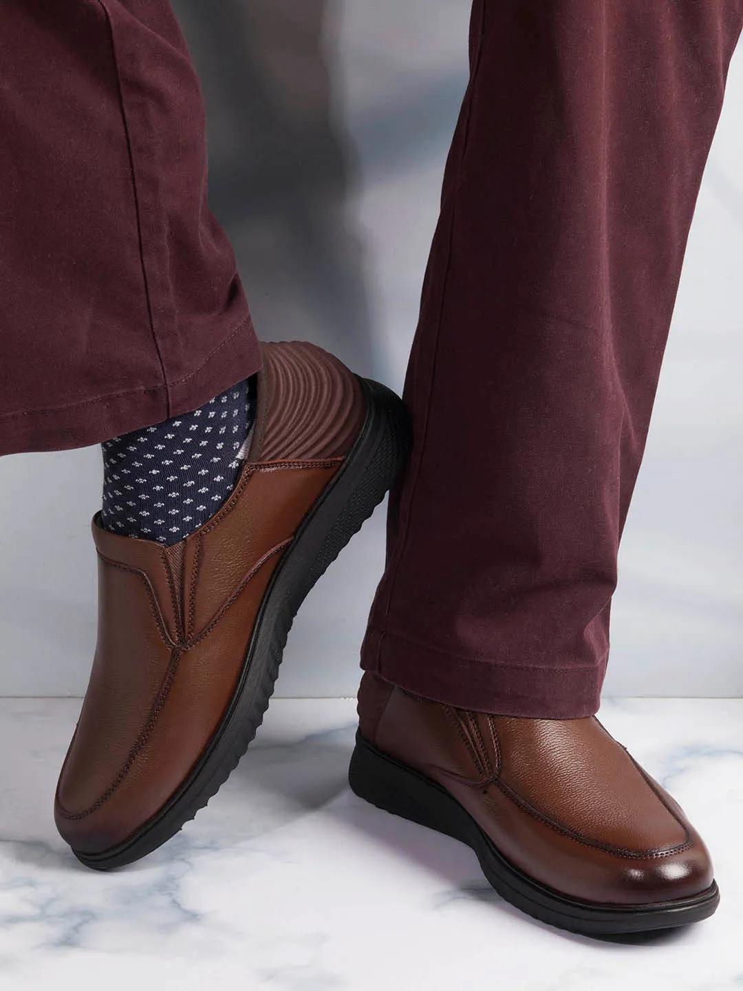 Men's Tan Slide N Go Slip On (ID2275)
