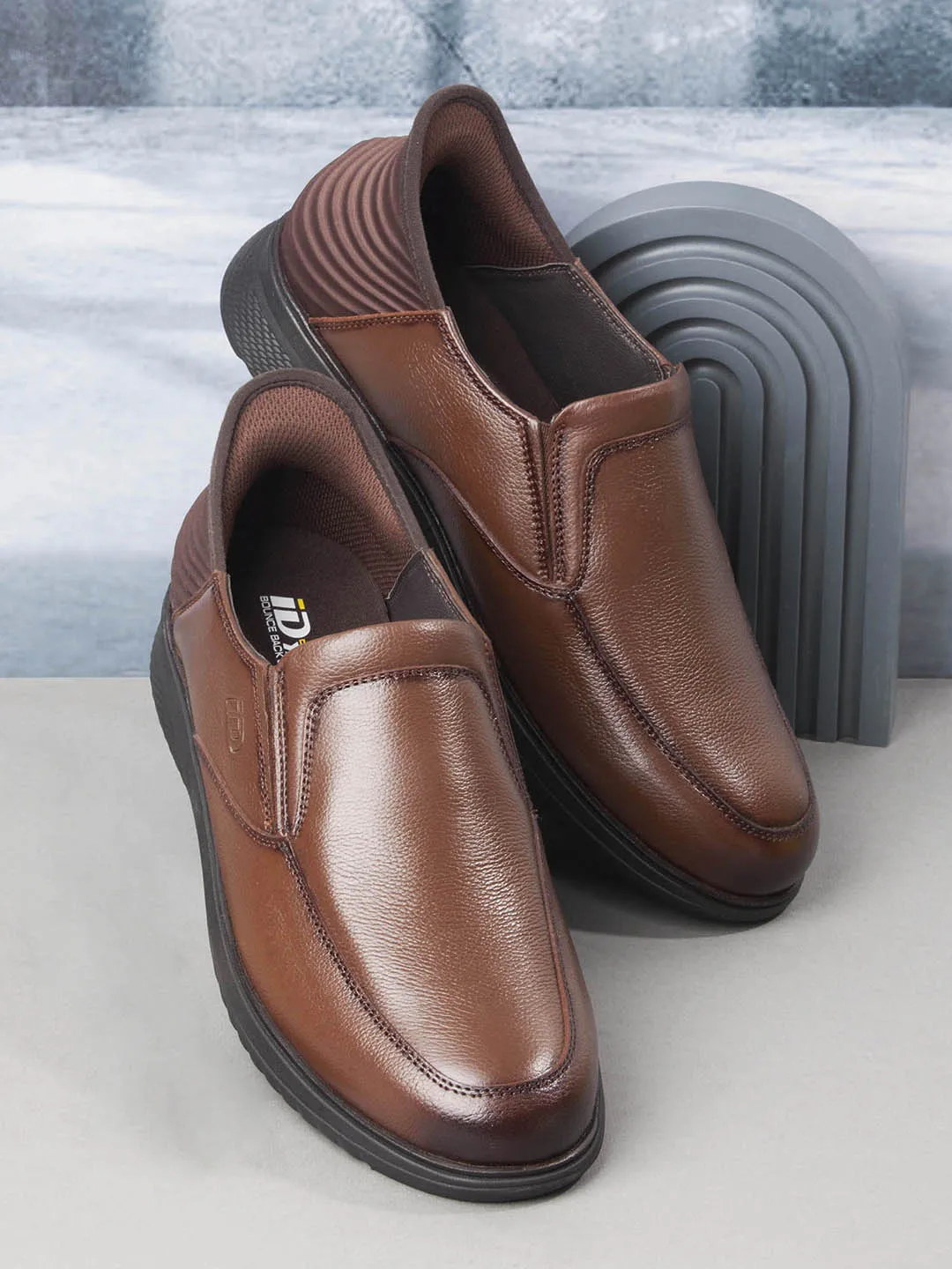 Men's Tan Slide N Go Slip On (ID2275)