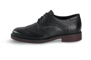 Mephisto Mobils Men's Fernand Black Smooth Leather Dress Shoe