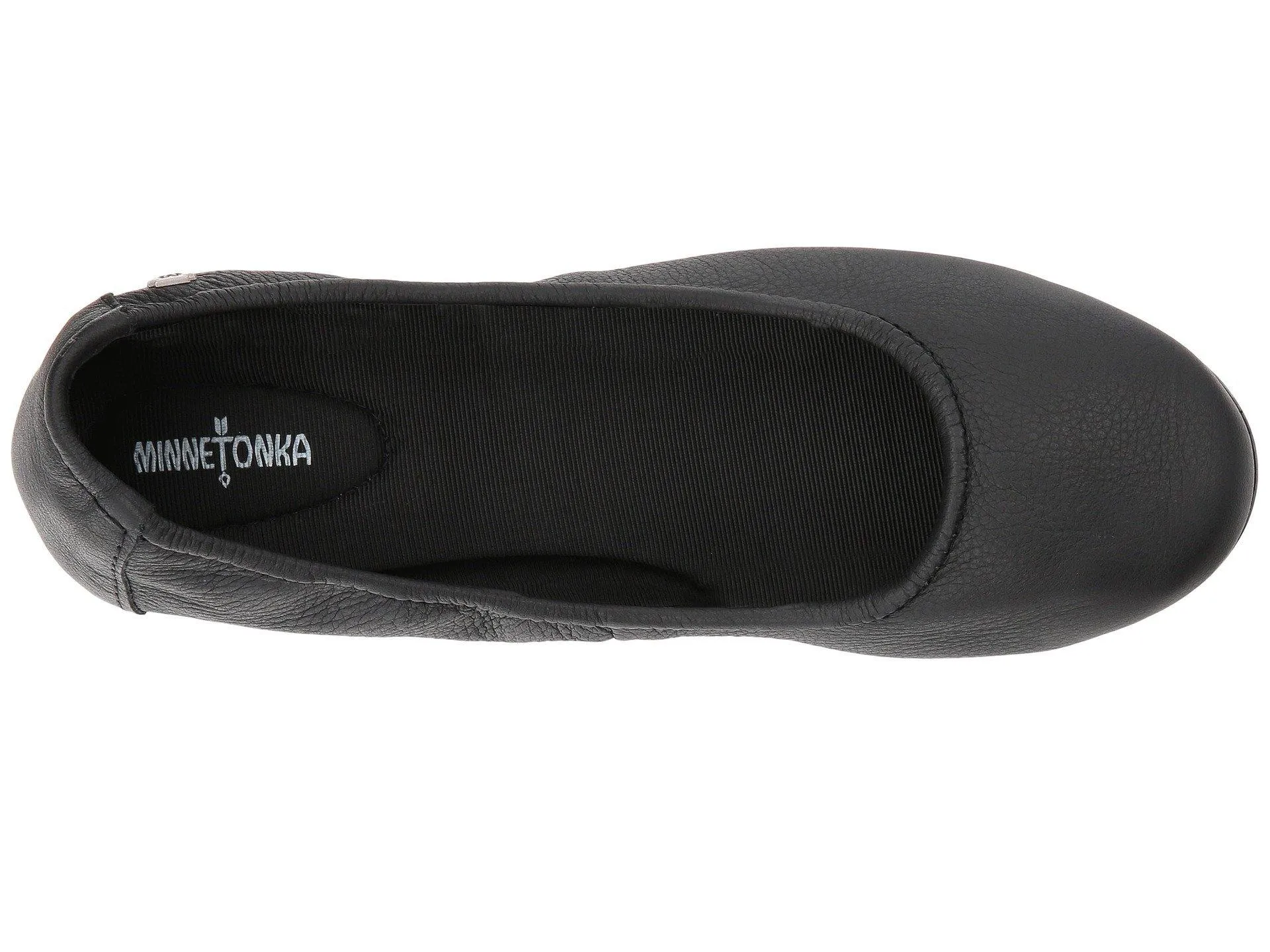 Minnetonka Anna Ballerina Black 259 Women's Flats Shoes