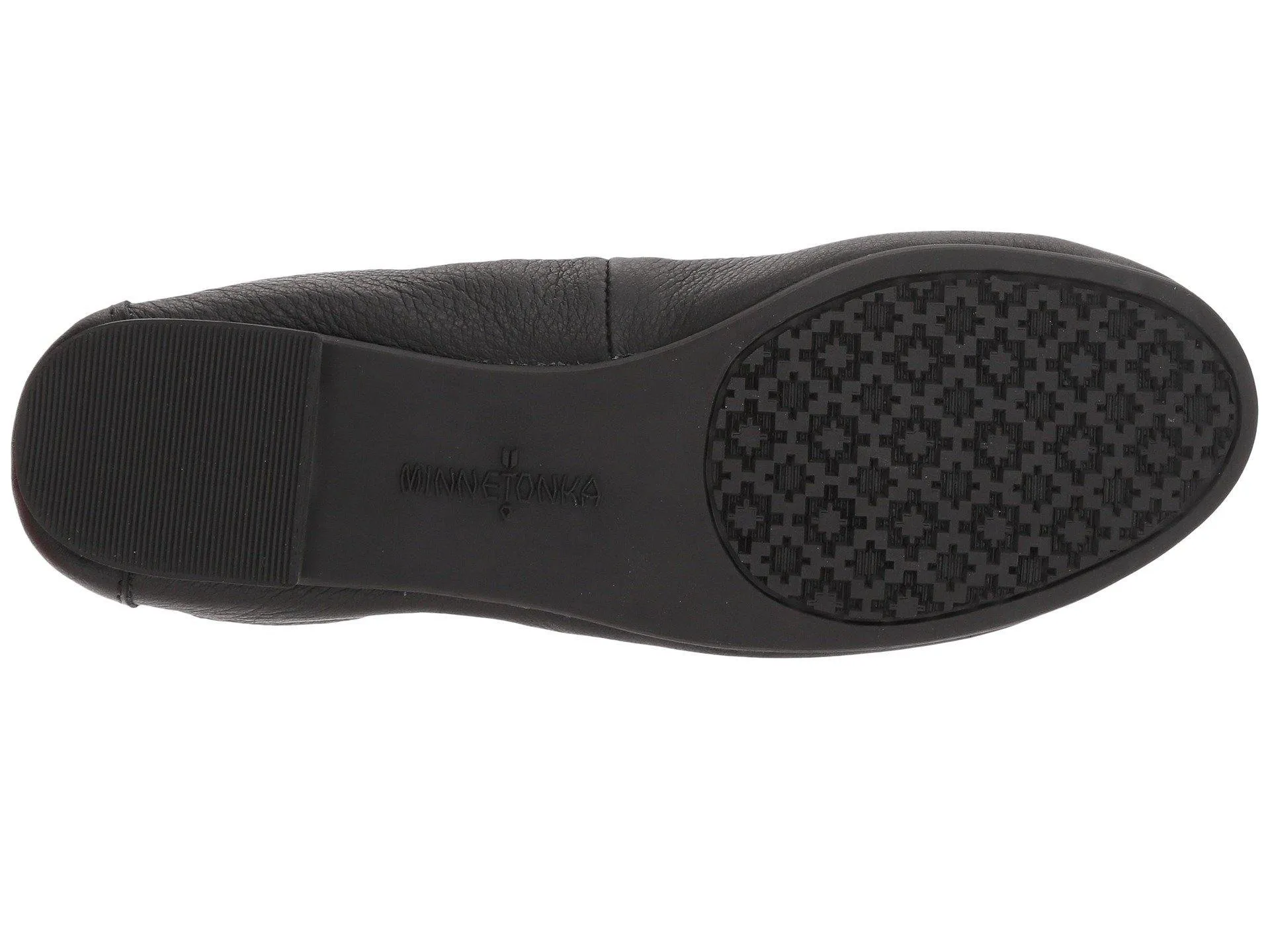 Minnetonka Anna Ballerina Black 259 Women's Flats Shoes