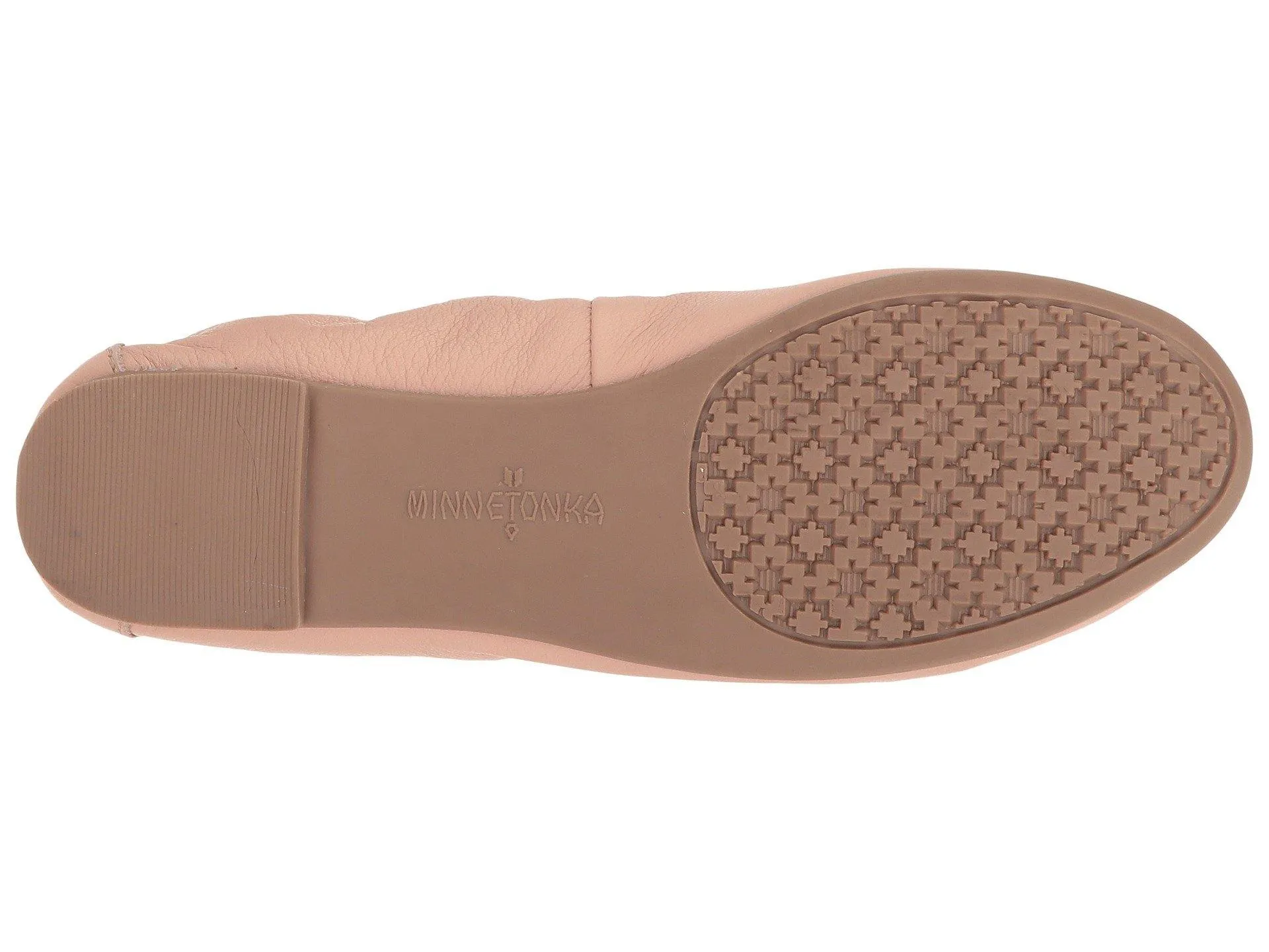 Minnetonka Anna Ballerina Blush (Nude) 256 Women's Flats Shoes