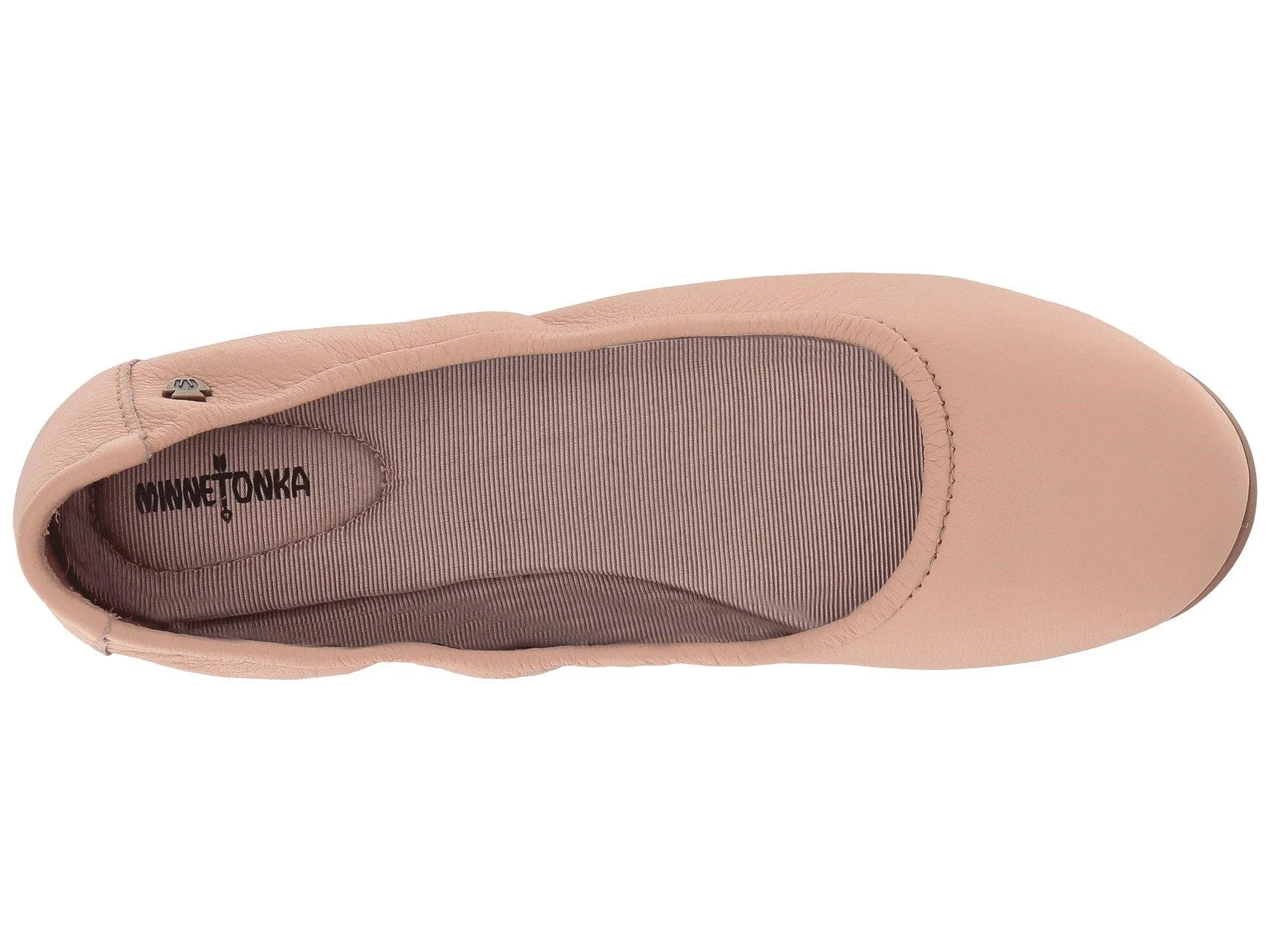 Minnetonka Anna Ballerina Blush (Nude) 256 Women's Flats Shoes