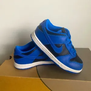 🥶Nike Dunk Low Hyper Cobalt Blue Leather Sneaker Shoes -Size 10 C