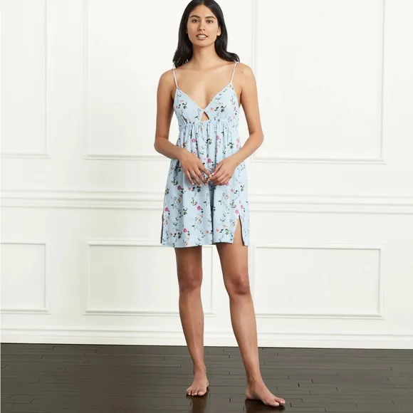 NWT Hill House Home The Aurora Sleep Dress in pond floral