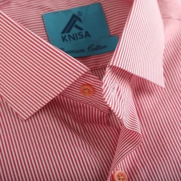 Pink White Pin Strip Shirt